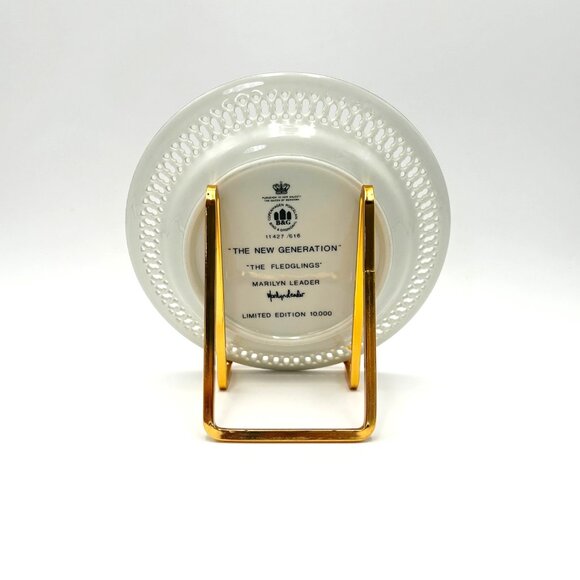 B&G "The Fledglings" Limited Edition Decorative Bird Plate Signed Marilyn Leader - Picture 5 of 8